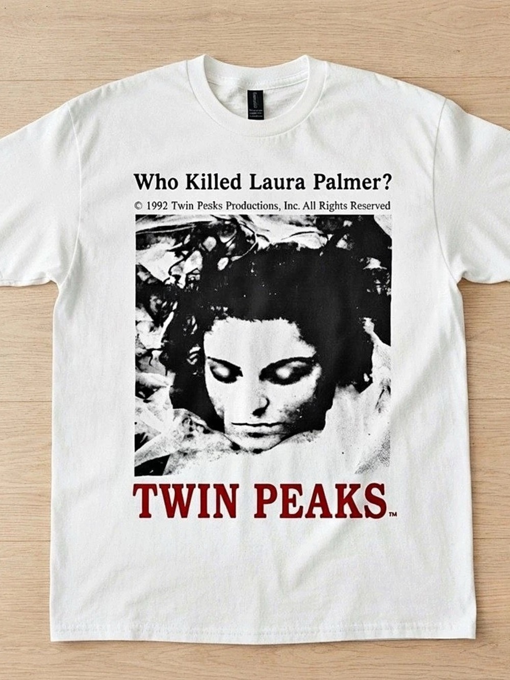 Twin Peaks Laura Palmer graphic tee Graphic Tee White Like New